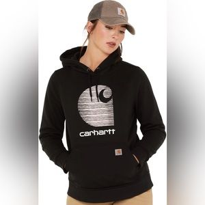 Carhartt Women’s Rain Defender Logo Hoodie Relaxed Fit